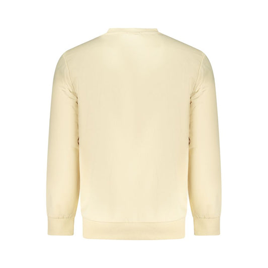 Beige Cotton Men Sweatshirt