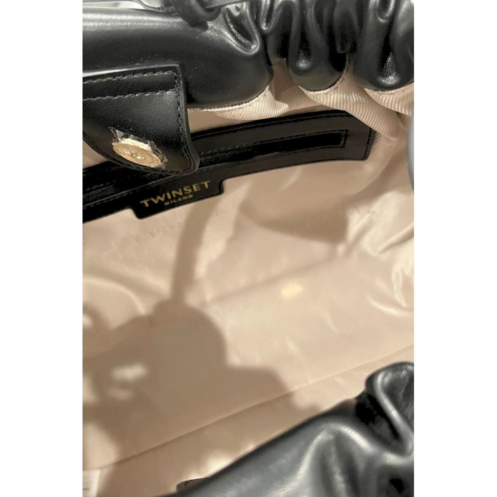 Black PU Women Shoulder Bag