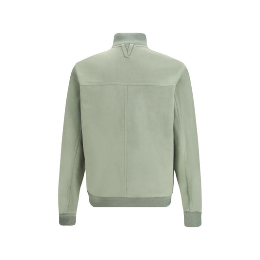 Bicolor Calf Leather Bos Taurus Shell Jacket