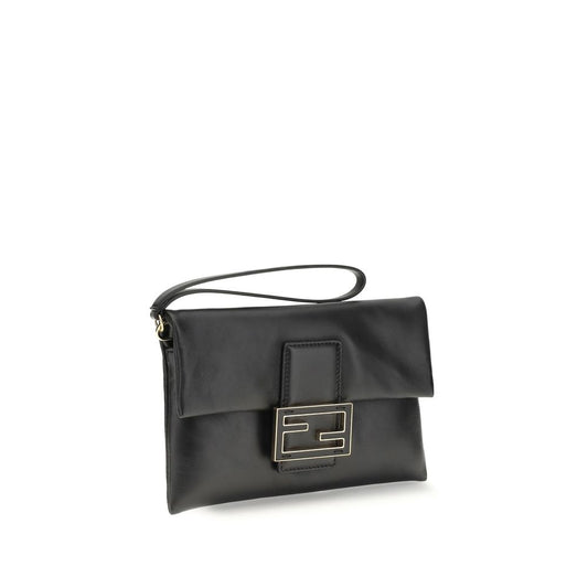 Black Calf Leather Bos Taurus Clutch Bag