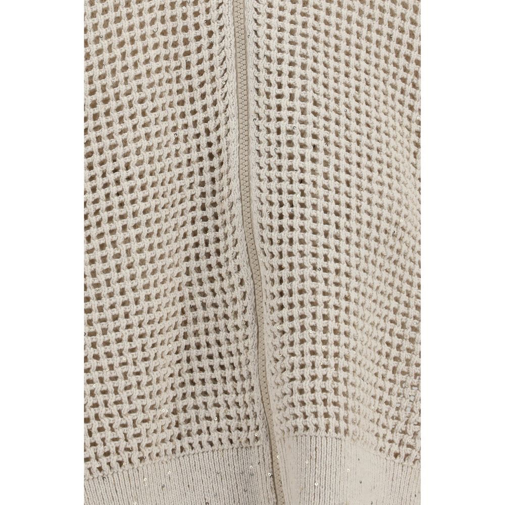 Beige Cotton Cardigan