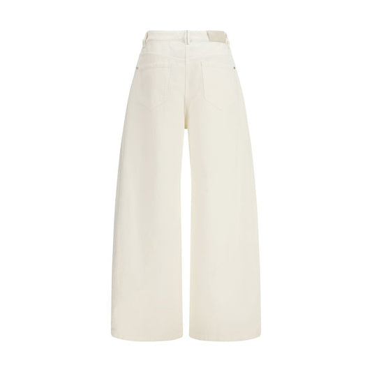 Beige Cotton Pants