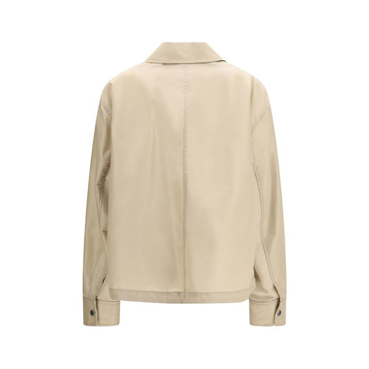 Beige Polyamide Trench Coat