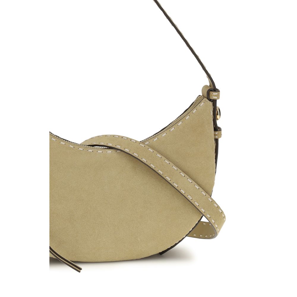 Beige Calf Leather Bos Taurus Shoulder Bag