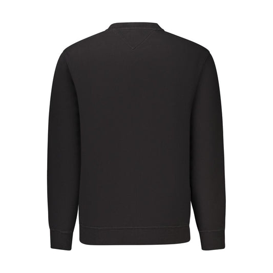 Black Cotton Men's Sweatshirt