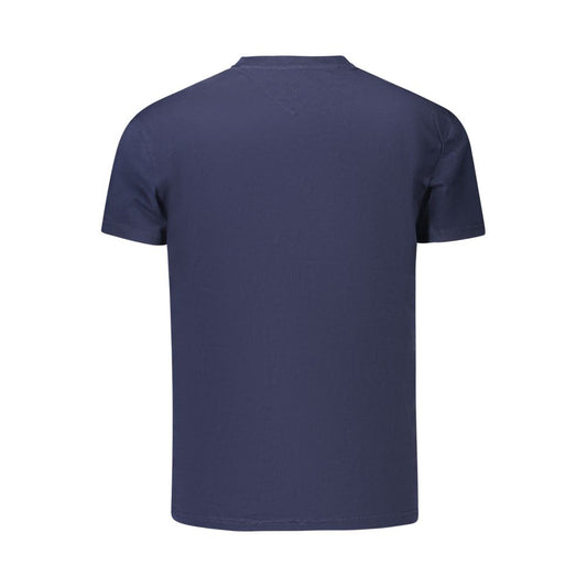 Blue Cotton Men's T-Shirt