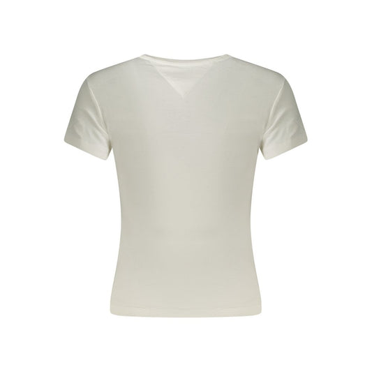 White Cotton Women's T-Shirt