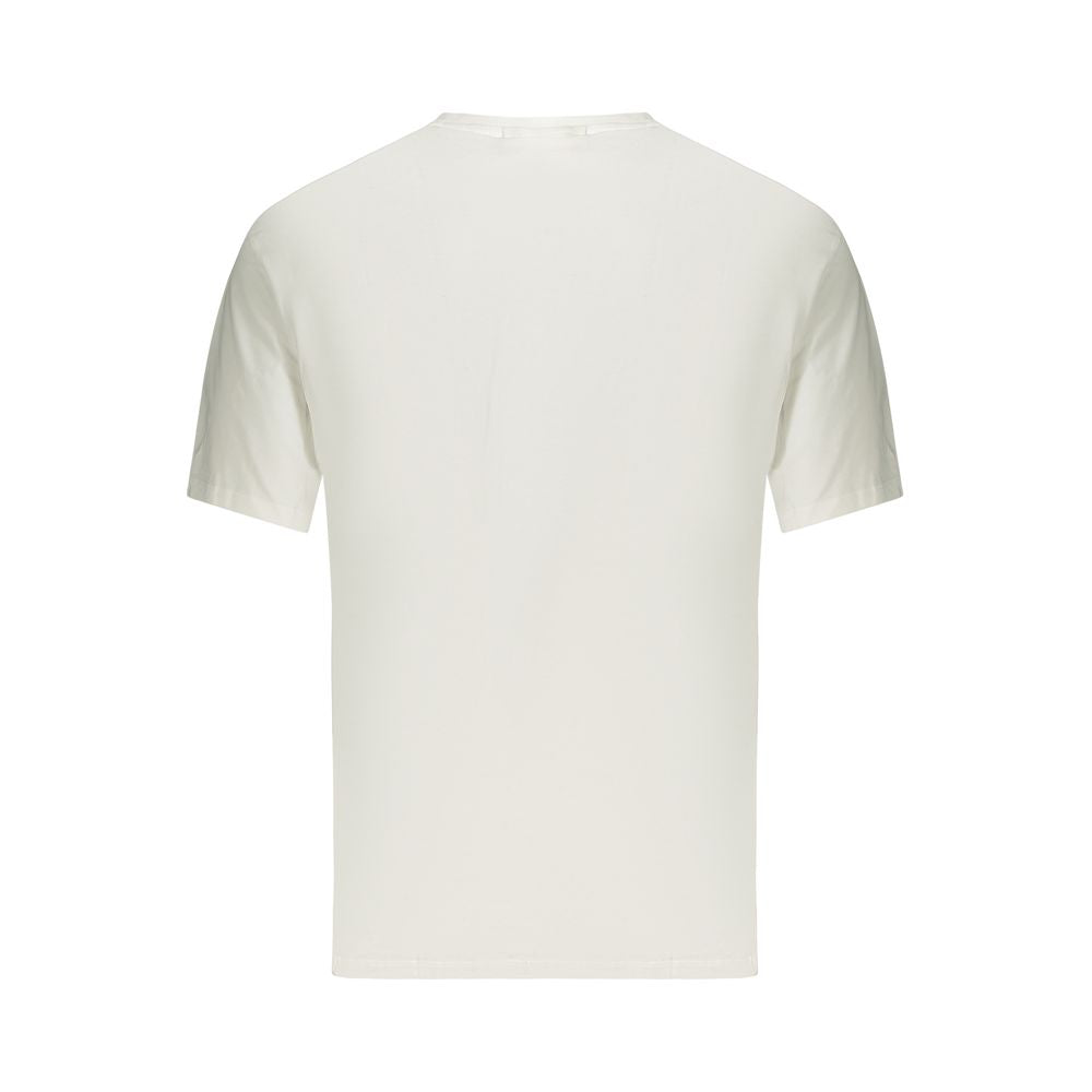 White Cotton Men T-Shirt