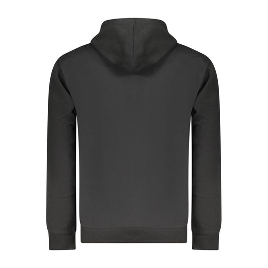 Black Cotton Men's Hoodie