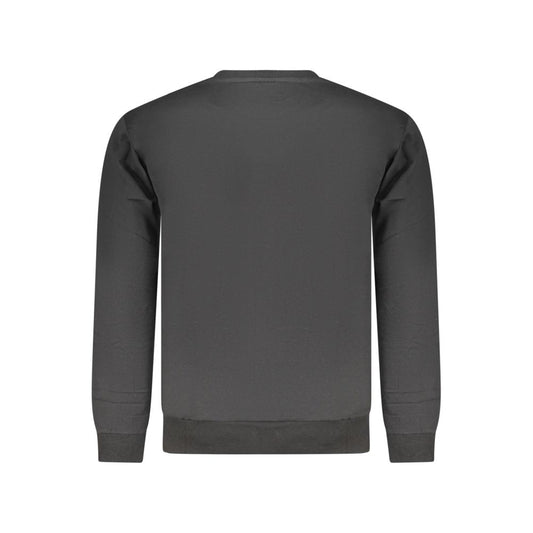 Black Cotton Men's Sweatshirt