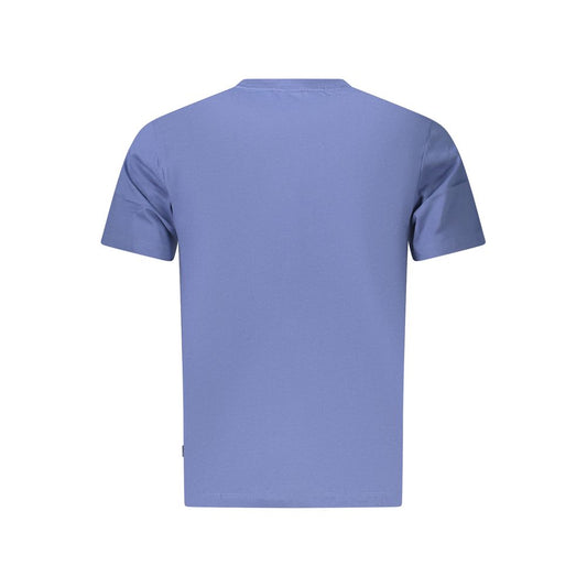 "Blue Cotton Men T-Shirt"