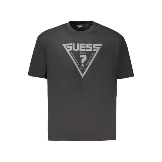 Black Cotton Men's T-Shirt