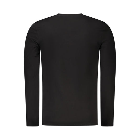 Black Cotton Men T-Shirt