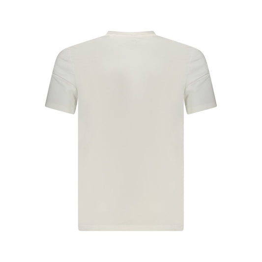 White Cotton Men T-Shirt