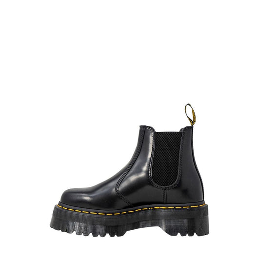 Black Leather Ankle Boots