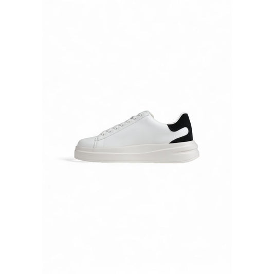 Black And White Polyethylene Low Top Sneakers