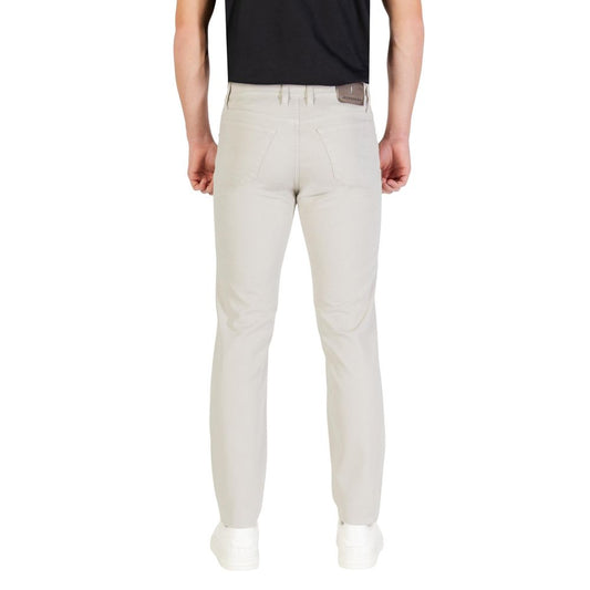 Gray Cotton Skinny Jeans