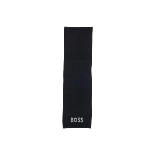 Black Polyacrylic Scarf