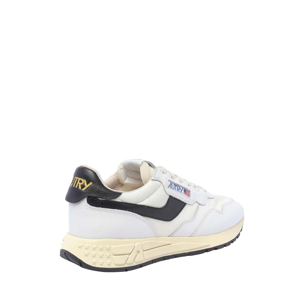White Leather Athletic Sneakers