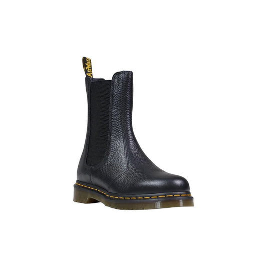 Black Leather Ankle Boots
