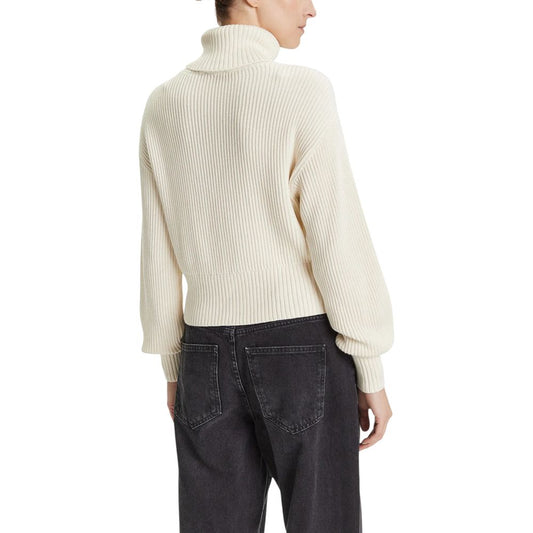 Beige Cotton Sweatshirt