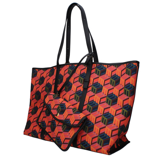 Multicolor Fabric Shoulder Bag