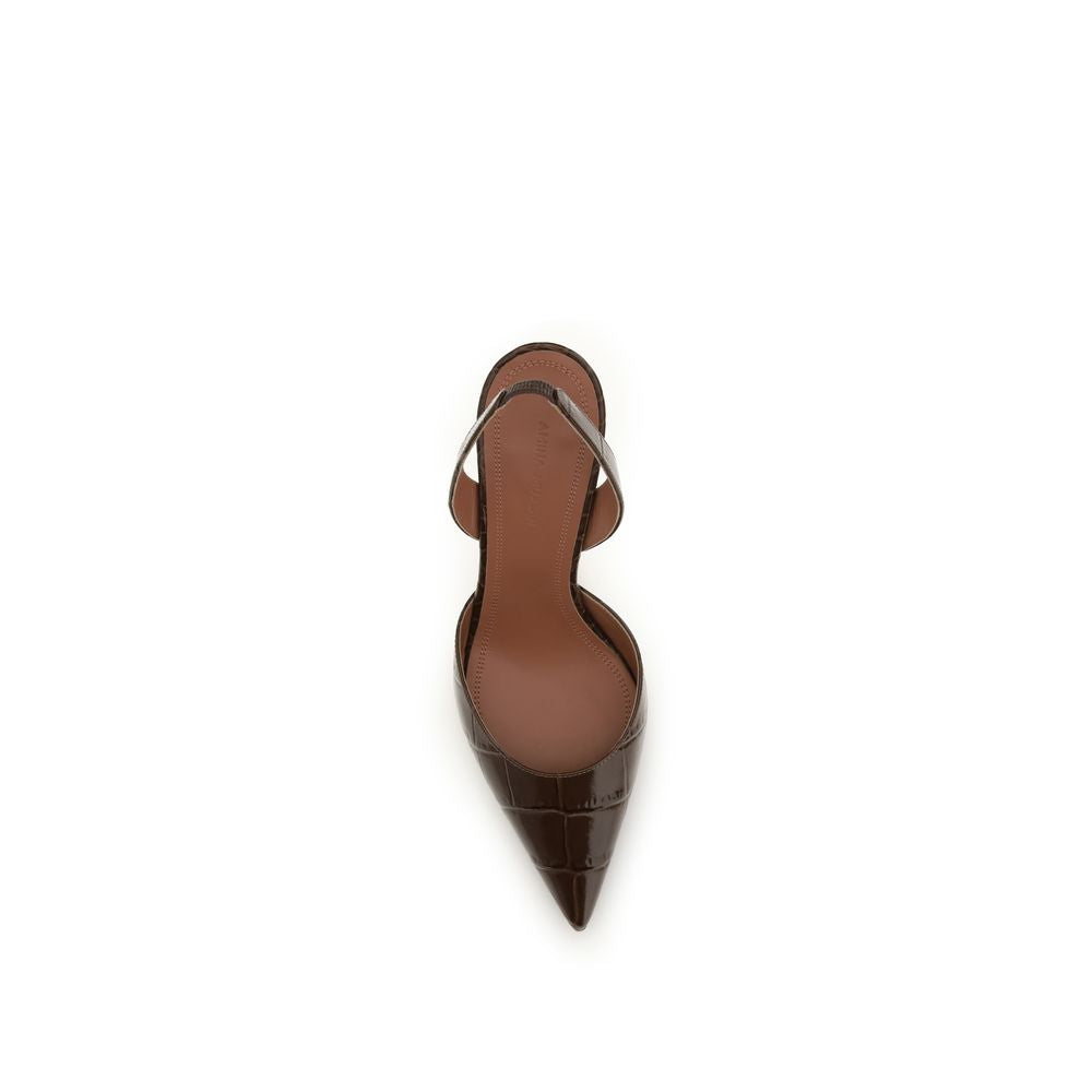 Brown Calf Leather Bos Taurus Platform Pumps