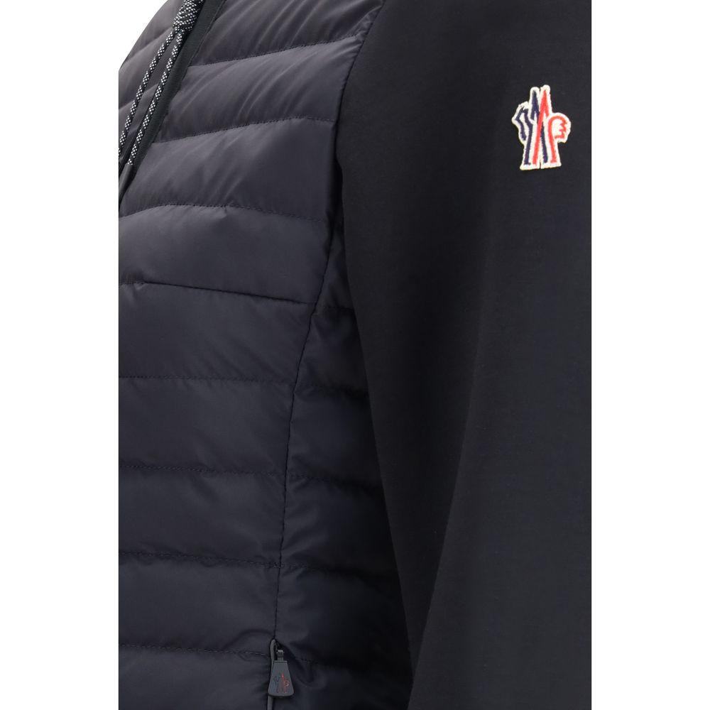 Black Polyamide Full-Length Jacket