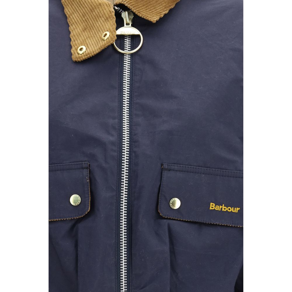 Blue Cotton Shell Jacket