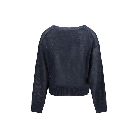 Blue Linen T-Shirt