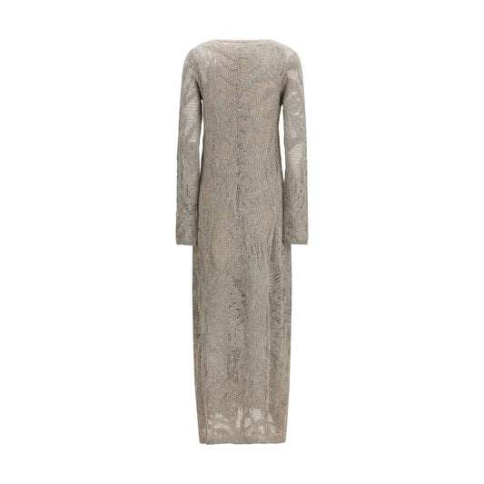 Beige Linen Casual Dress