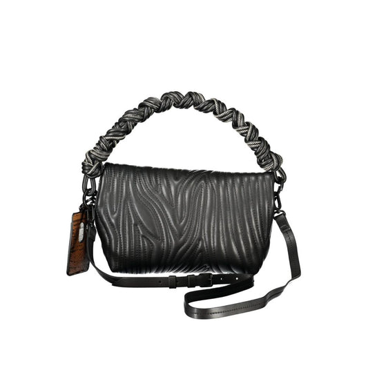 Ecru Polyurethane Women's Handbag
