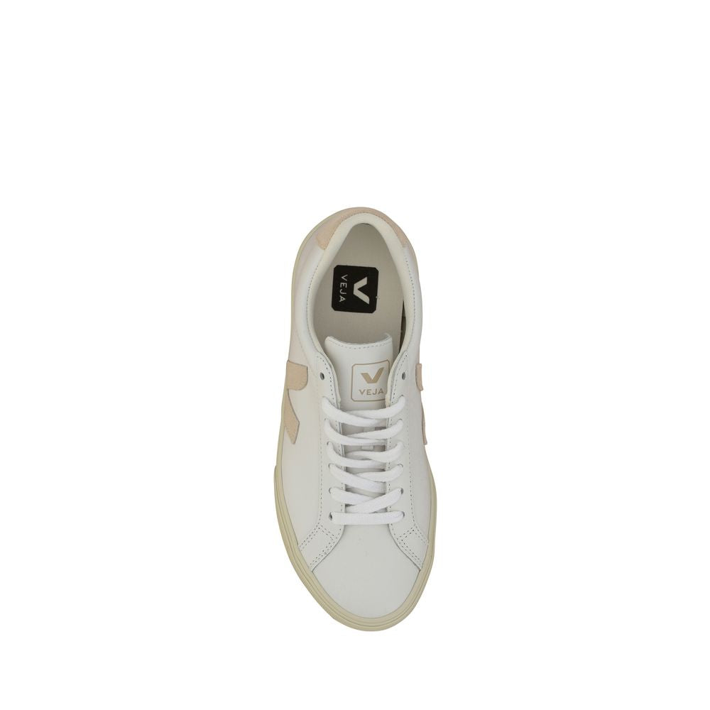 White Calf Leather Bos Taurus Low Top Sneakers