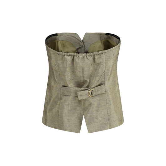 Gold Cotton T-Shirt