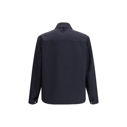 Blue Wool Oves Aries Full-Length Jacket