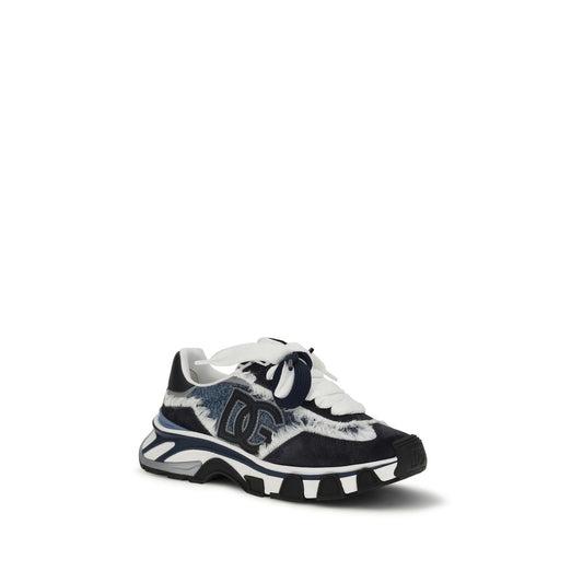 Multicolor Cotton Chunky Sneakers