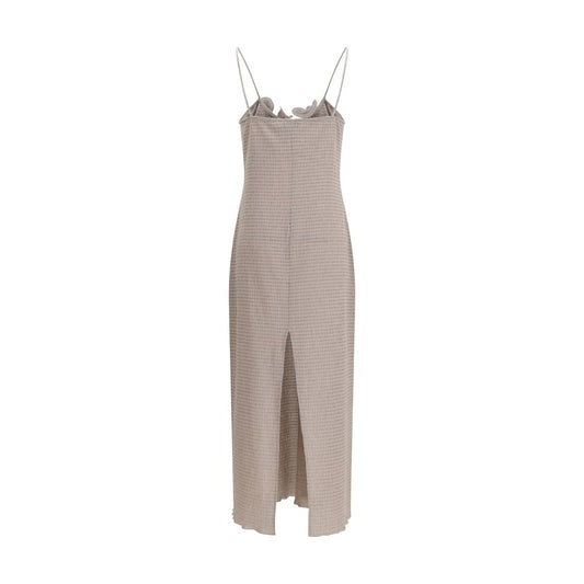 Brown Lyocell Casual Dress