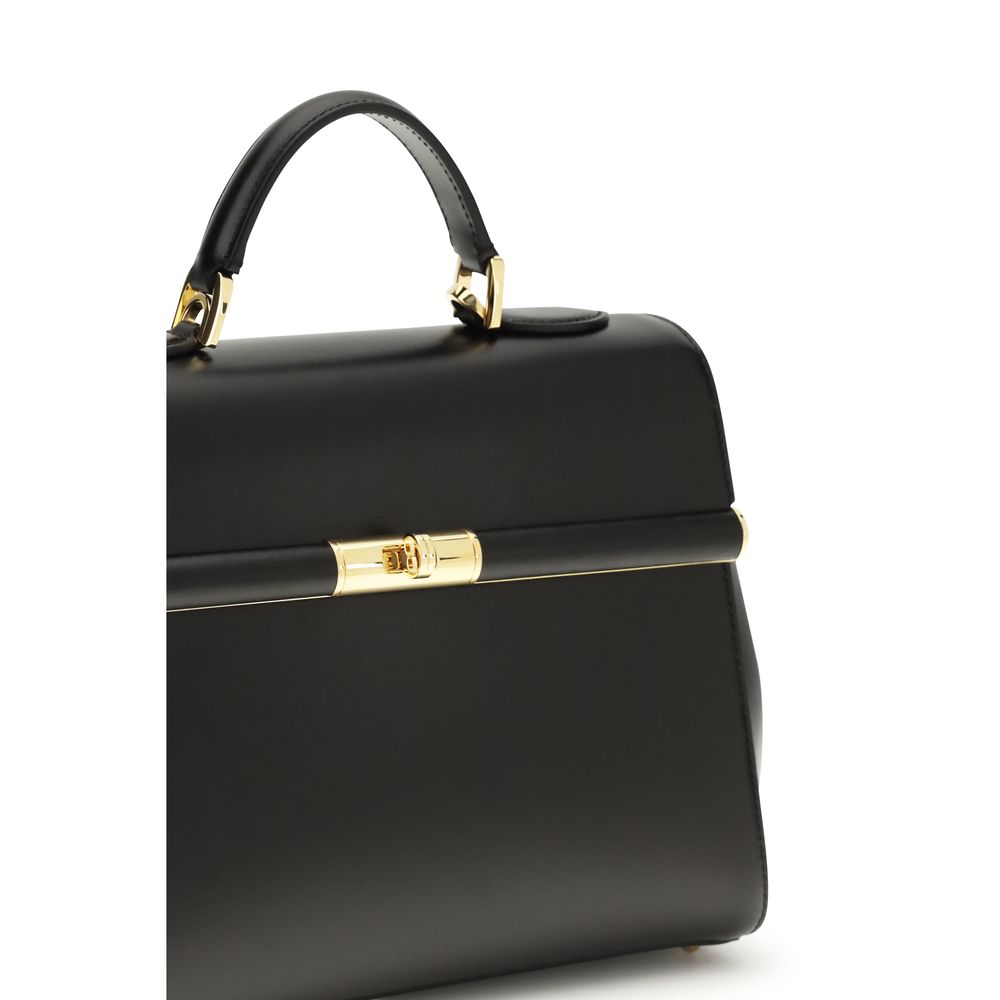 Black Calf Leather Bos Taurus Shoulder Bag