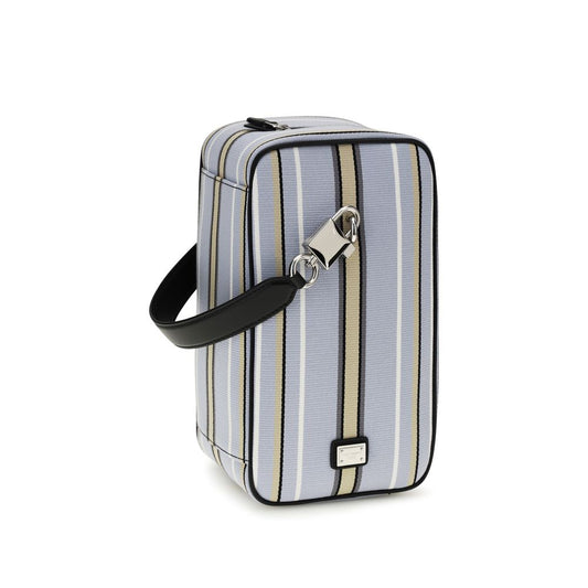 Blue Cotton Handbag