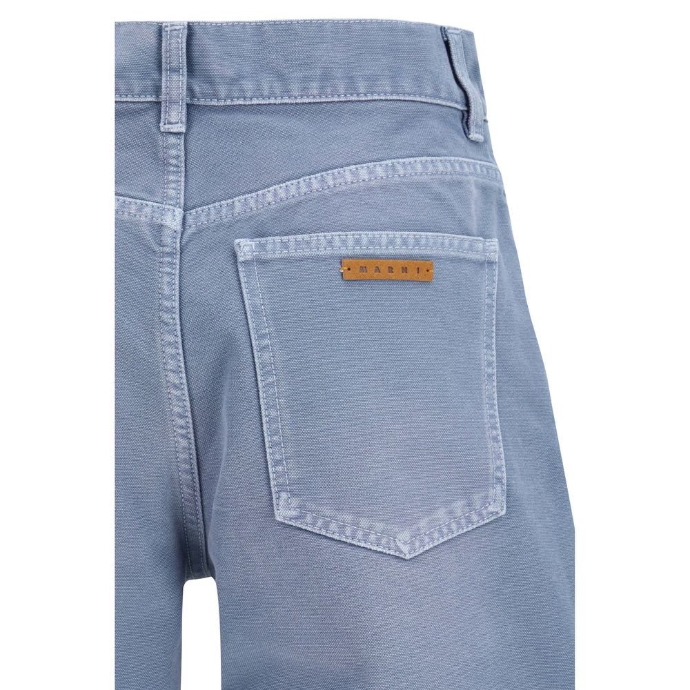 Blue Cotton Jeans Denim