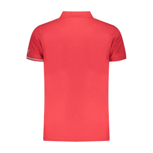 Red Cotton Mens Polo Shirt