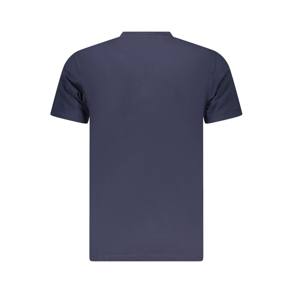 Neon Blue Cotton Mens T-Shirt