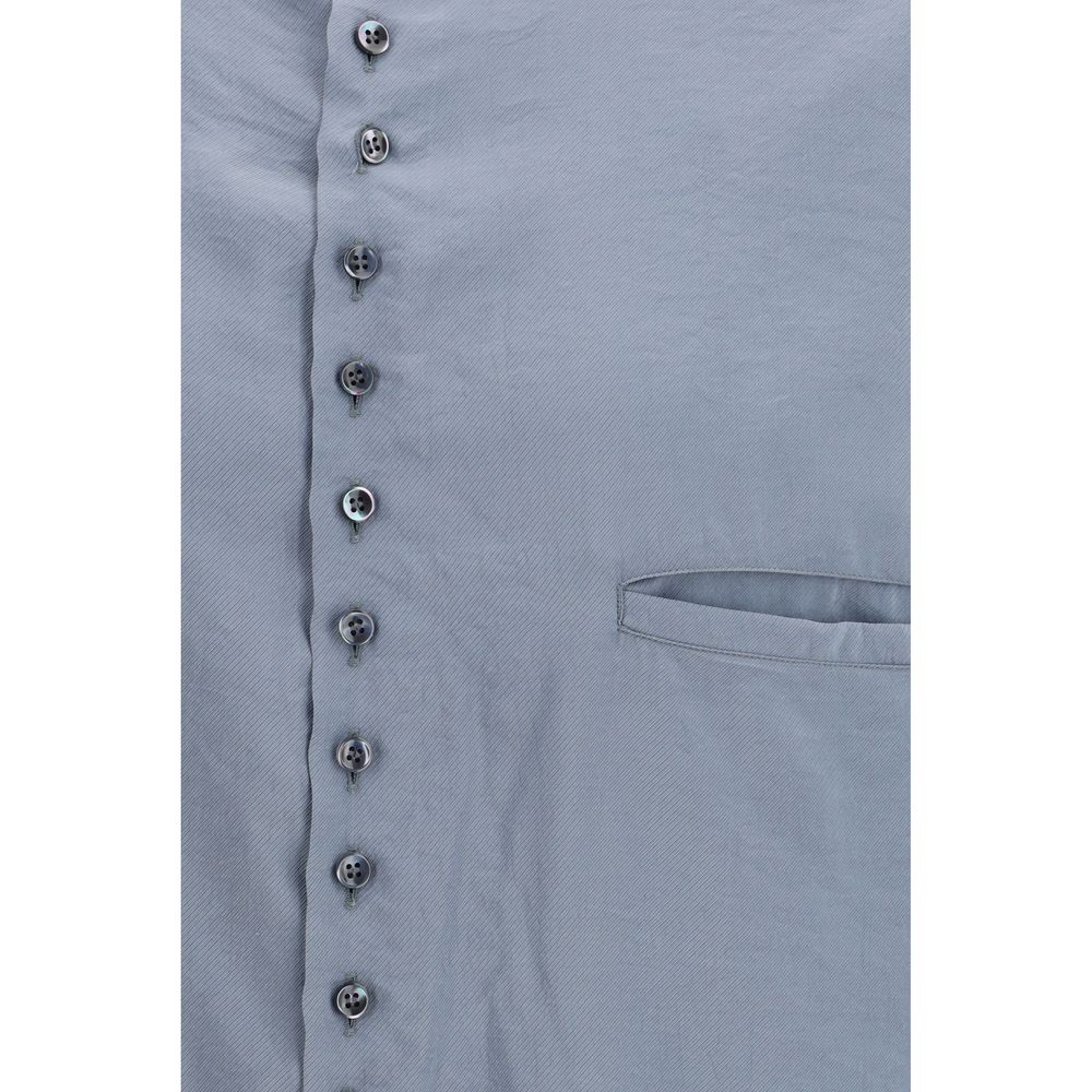 Gray Silk Shirt