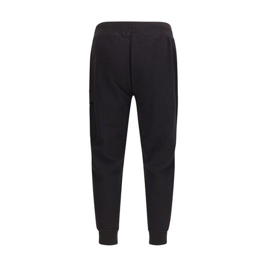 Black Cotton Cargo Pants