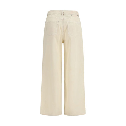 Bicolor Cotton Relaxed Fit Jeans