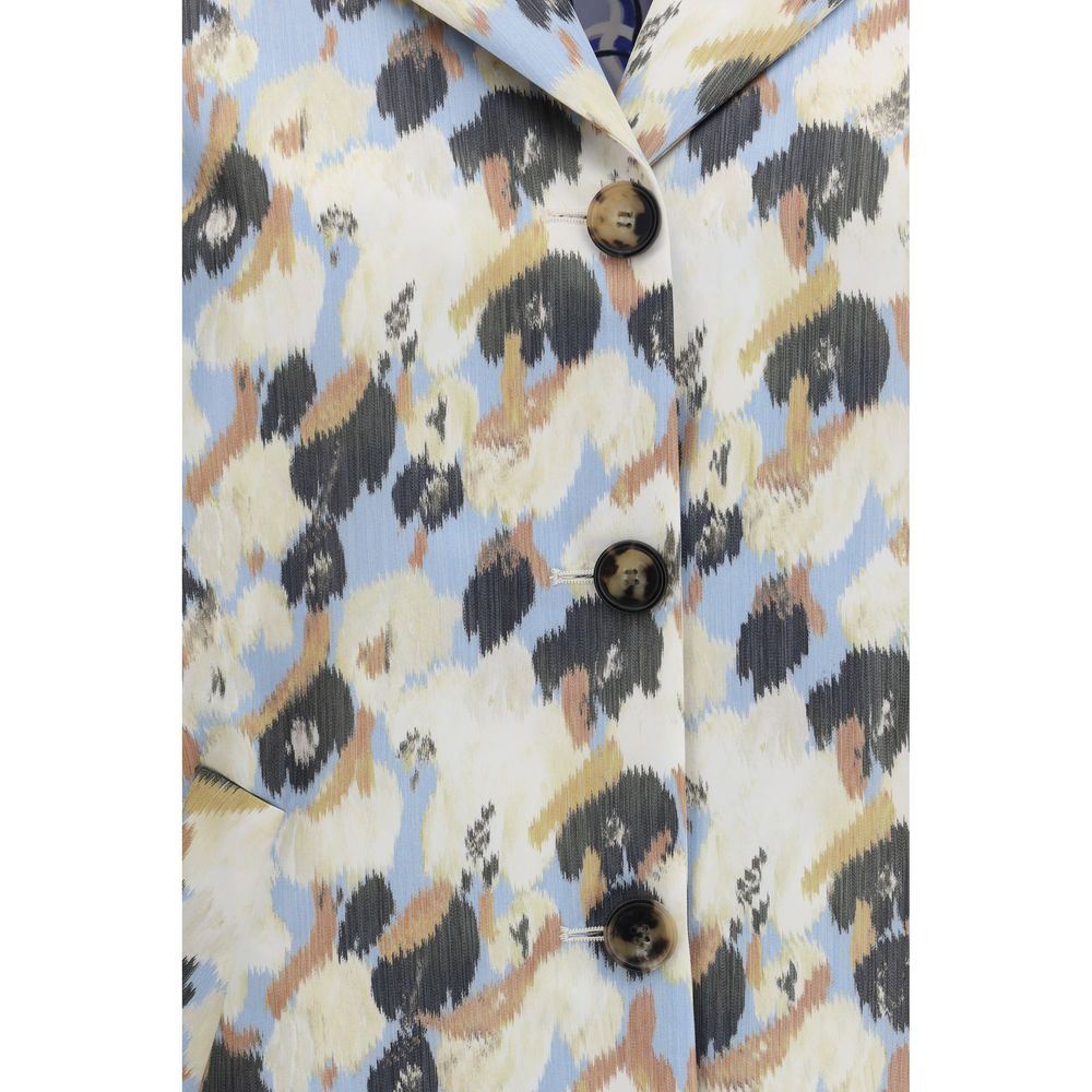 Multicolor Polyester Coat