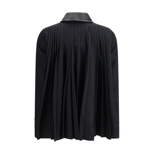 Black Polyester Pattern Shirt