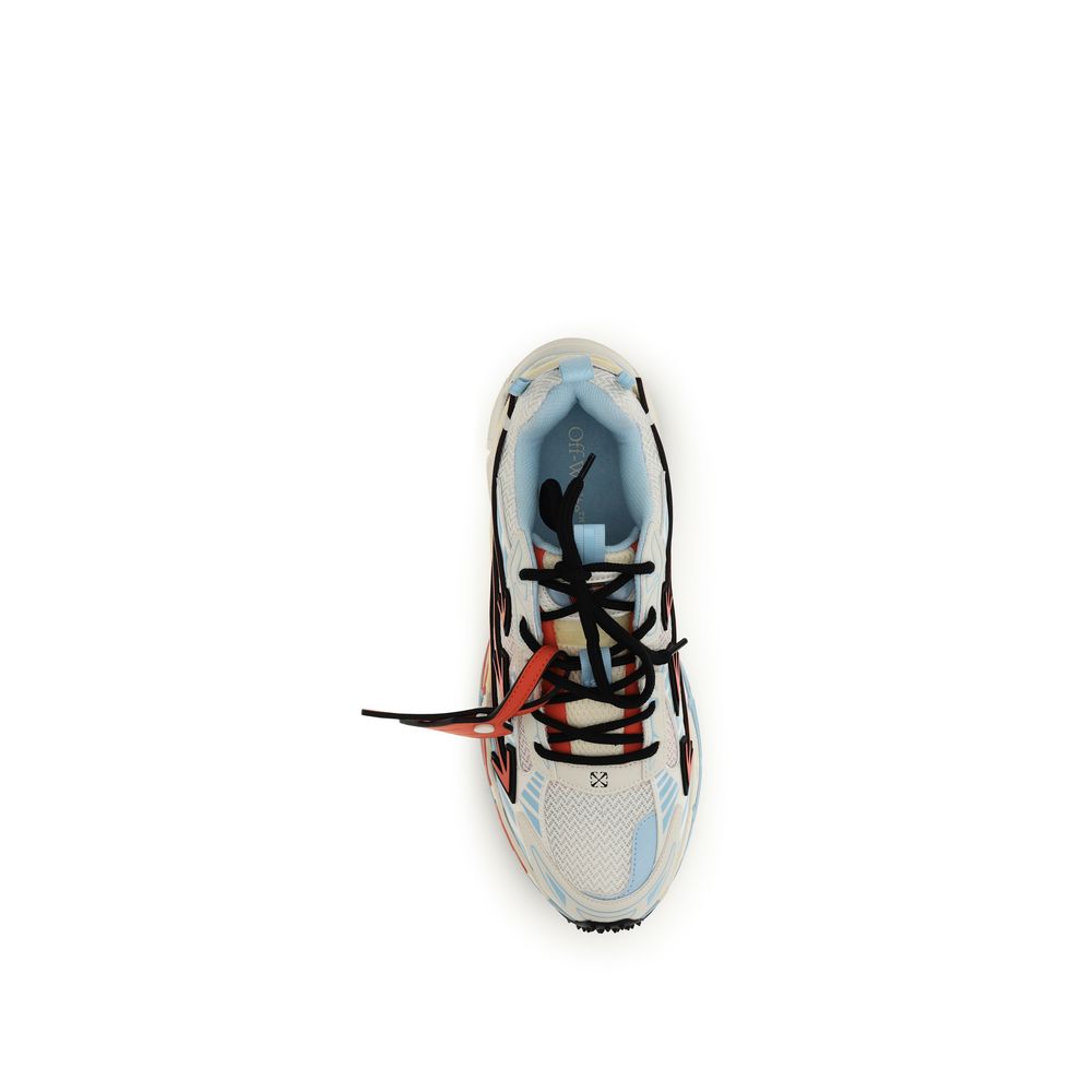 Blue Calf Leather Bos Taurus Athletic Sneakers