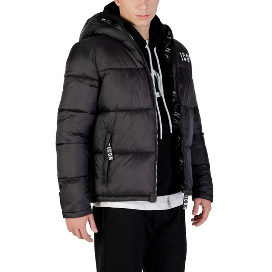Black Polyester Coat