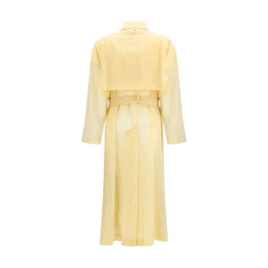 Beige Nylon Coat